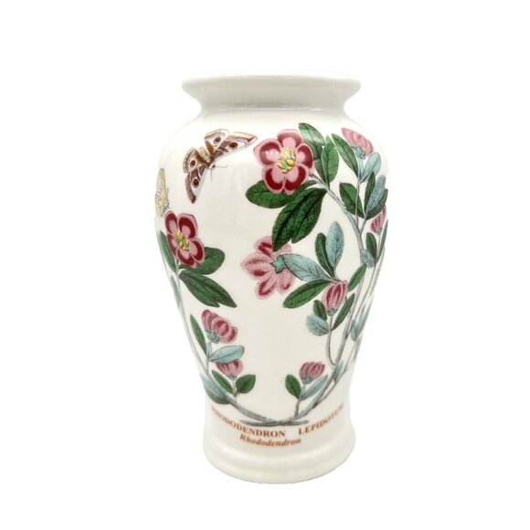 Portmeirion Botanic Garden Canton Vase Rhododendron Pattern 5 1/4" Cottagecore - Picture 4 of 9